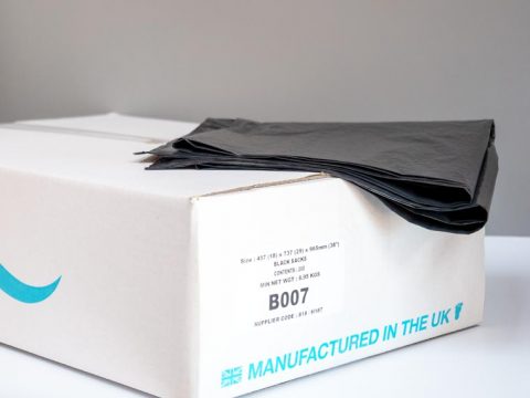 HEAVY DUTY BLACK BIN BAGS