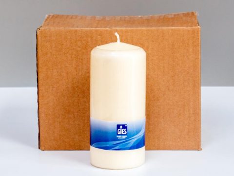 PILLAR CANDLES (WHITE) x 6