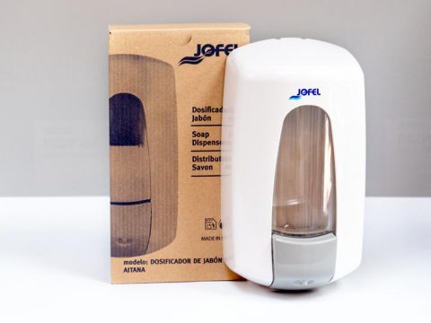 BULK FILL SOAP DISPENSER CLEAR/WHITE