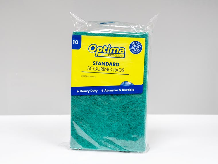 STANDARD GREEN SCOURING PADS - Pack of 10 2 STANDARD GREEN SCOURING PADS - Pack of 10 - Image 2