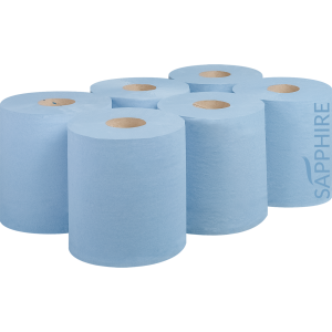 BLUE ROLL CENTREFEED X 6 150M