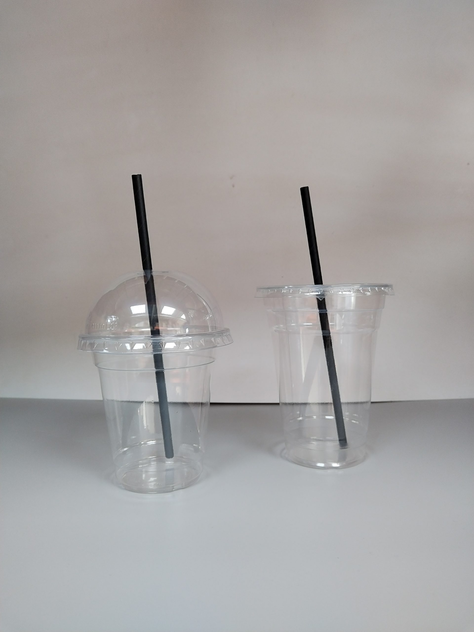 12oz GO PAK COLD SMOOTHIE CUPS AND LIDS 2 SMOOTHIE CUPS WITH LIDS