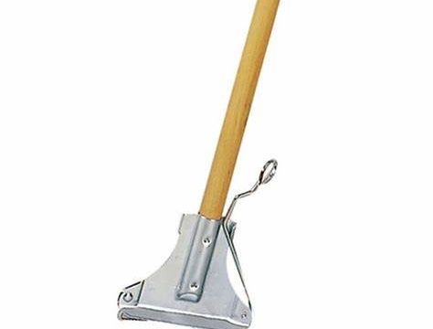KENTUCK WOODEN MOP HANDLE WITH CLIP
