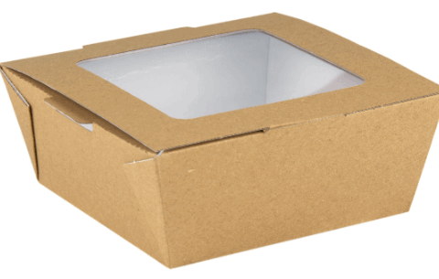 medium food box with window PE lined
