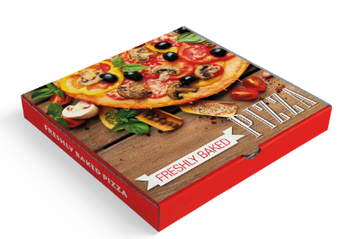 Classic Red Pizza Box