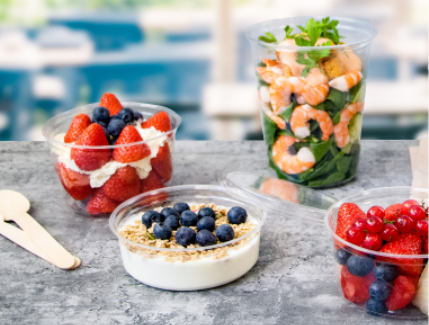 Clear Deli Bowls - Perfect for Overnight oats, cheese cakes, Acai and more